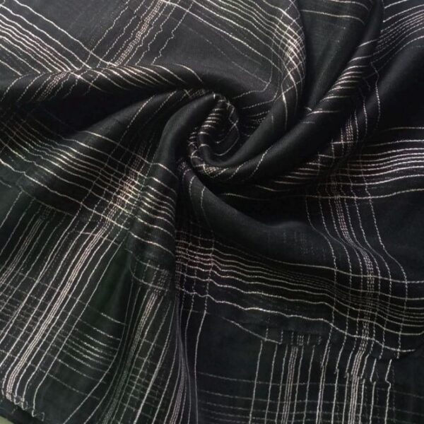 Deluxe Organza Scarf Black