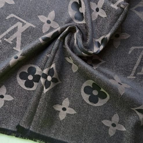 Louis Vuitton Silk Stole Black