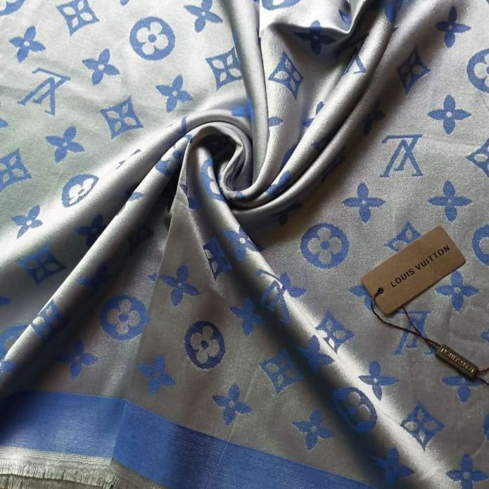Louis Vuitton Silk Stole Blue