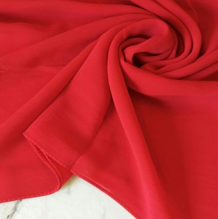 Premium Georgette Stole Cherry