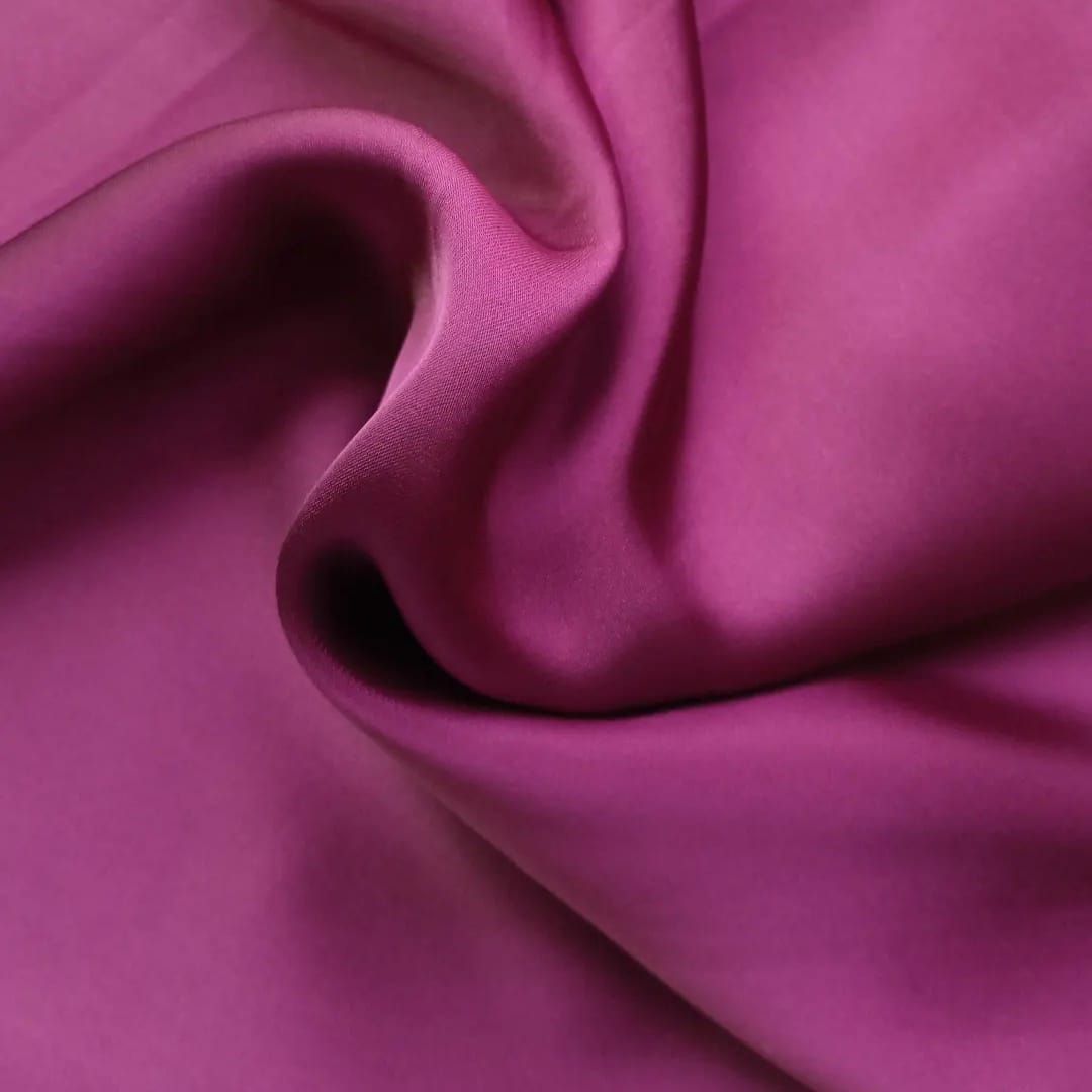 Plain Silk Stole Magenta