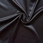 Plain Silk Stole Black