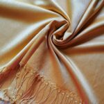Plain Silk Stole Gold