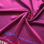 Plain Silk Stole Holographic Magenta