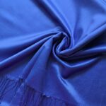 Plain Silk Stole Royal Blue