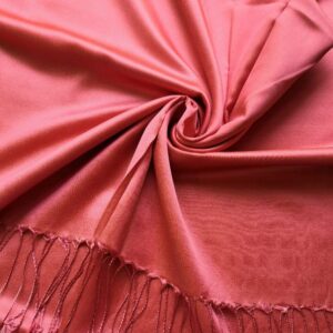 Plain Silk Stole Tropical Peach
