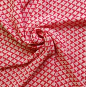 Printed Square Scarf Red