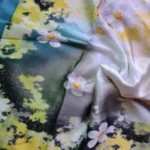 Large Printed Silk Stole Daisy