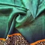 Large Printed Silk Stole Emerald