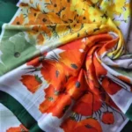 Large Printed Silk Stole Spring Meadow