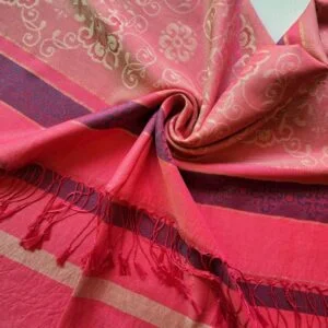 Cherry Woven Silk Stole