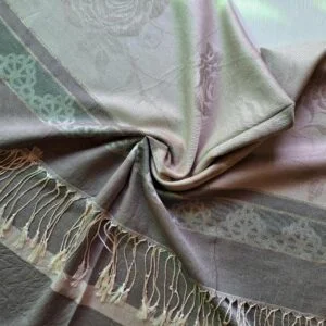 Latte Woven Silk Stole