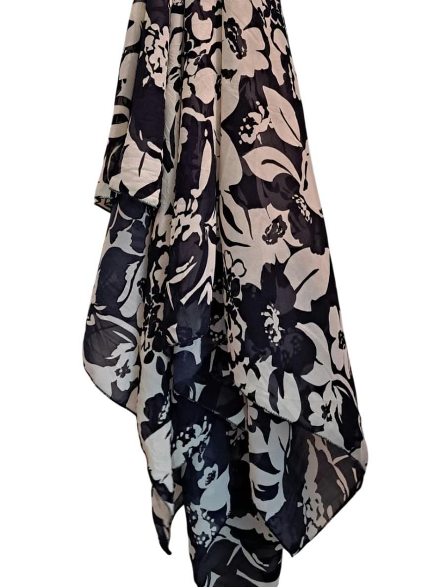 Printed Square Scarf Abstract Harmony