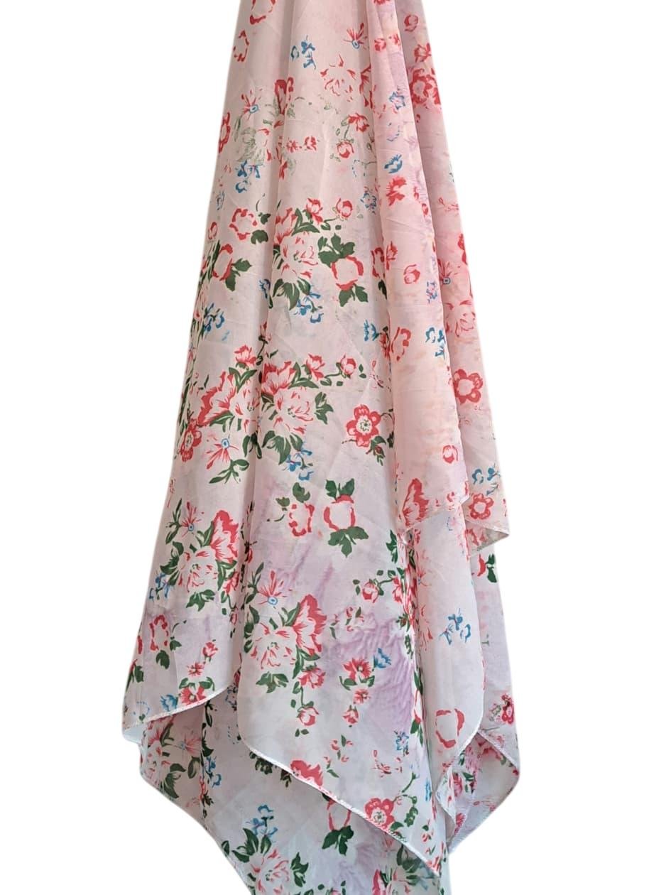 Printed Square Scarf Velvet Garden