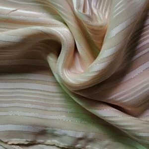 Vanilla Latte Stripe Silk Stole