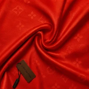 Louis Vuitton Silk Cashmere Stole Scarlet