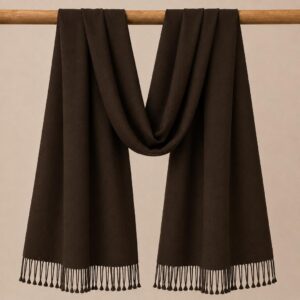 Cotton Silk Stole Brown