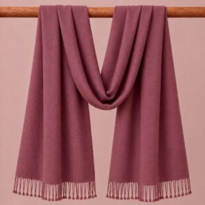 Cotton Silk Stole Cherry Pink