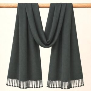 Cotton Silk Stole Dark Green