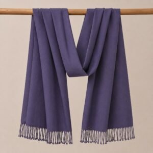 Cotton Silk Stole Purple