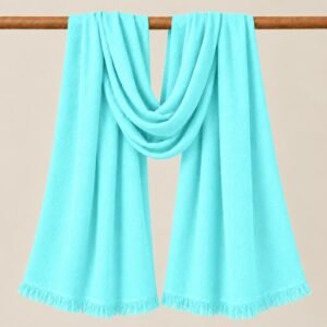 Premium Viscose Stole Arctic Blue