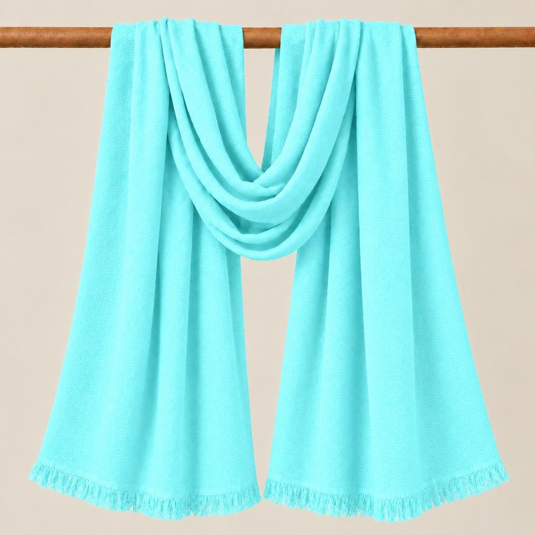 Premium Viscose Stole Arctic Blue