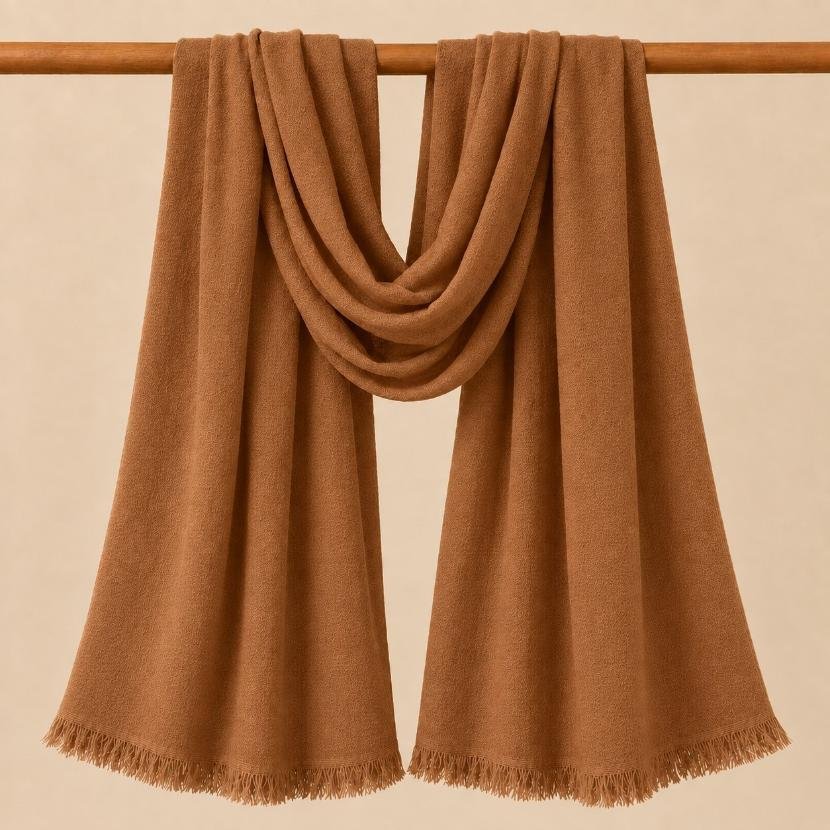 Premium Viscose Stole Caramel