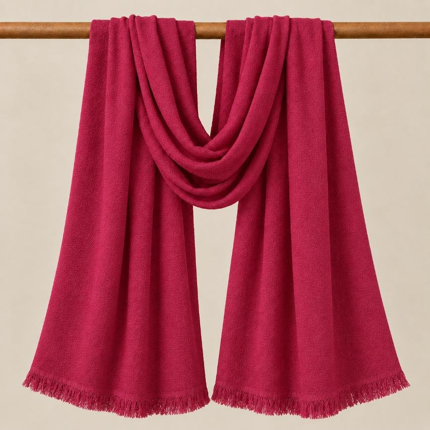 Premium Viscose Stole Pomegranate