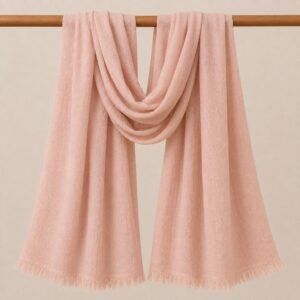 Premium Viscose Stole Tea Pink