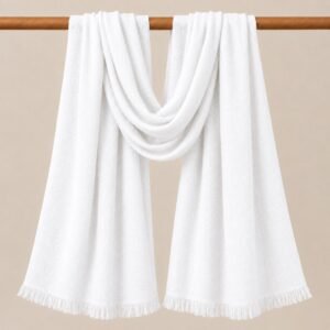 Premium Viscose Stole White