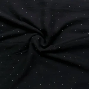 Starry Night Lawn Stole Black