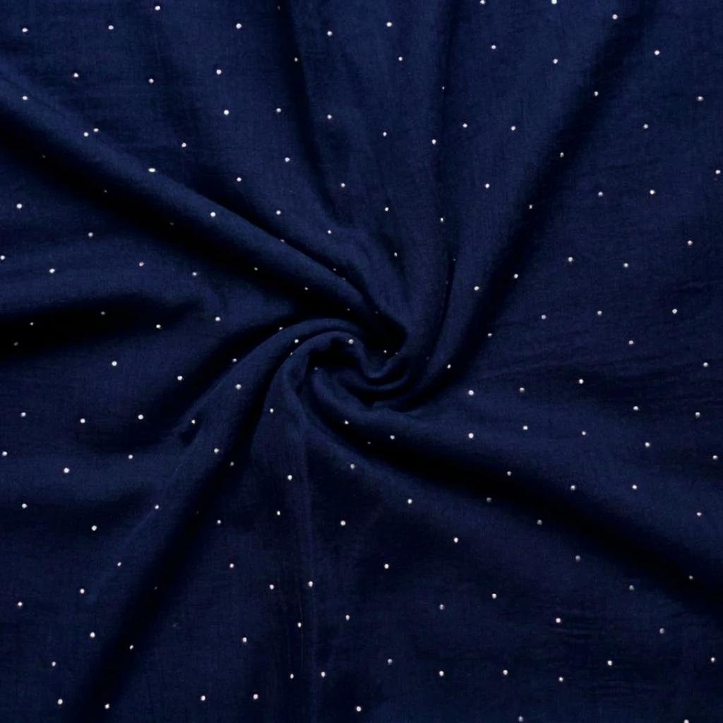Starry Night Lawn Stole Navy