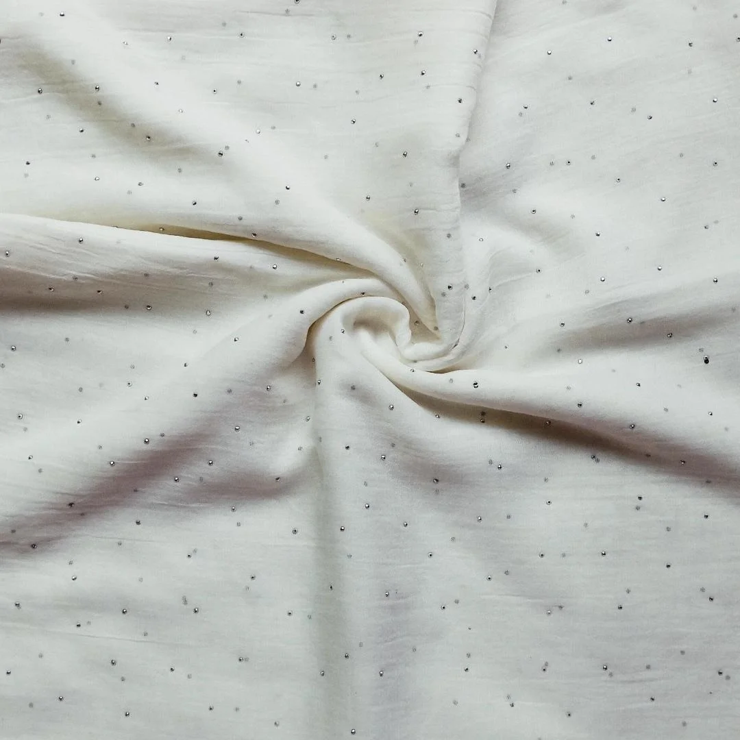 Starry Night Lawn Stole Off White