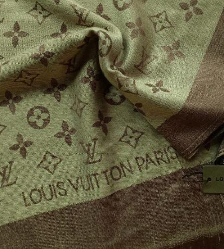 Louis Vuitton Silk Cashmere Stole Brown