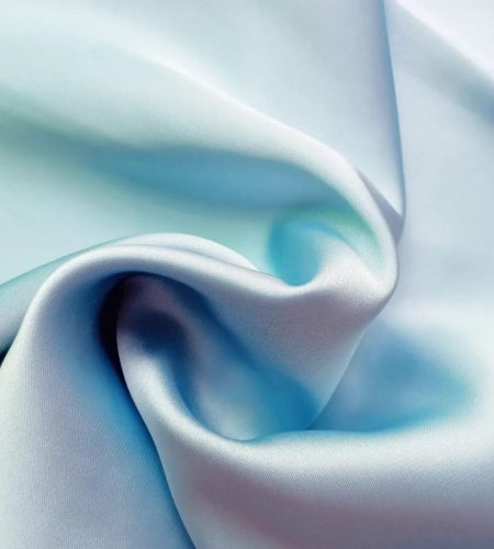 Plain Silk Stole Water Blue